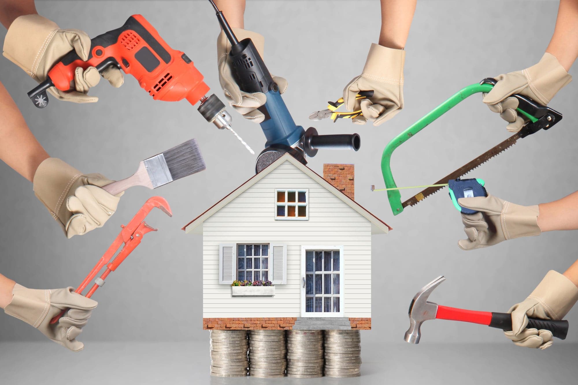Home improvement projects underway