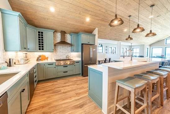 Updated kitchen in an Outer Banks beach home