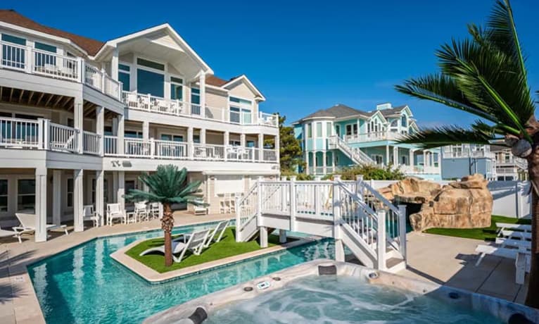 OBX vacation rental home with private pool and hot tub